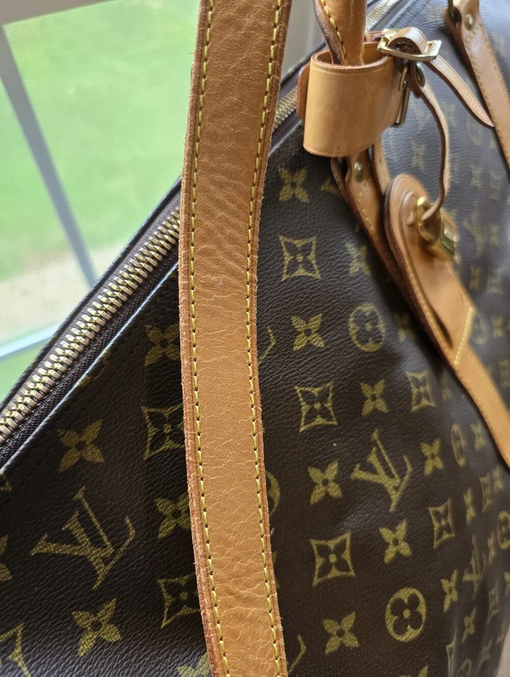 Louis Vuitton Brown Monogram Keepall 60 Travel Duffel